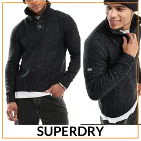 Superdry  |Street Style Plain Logo Sweaters