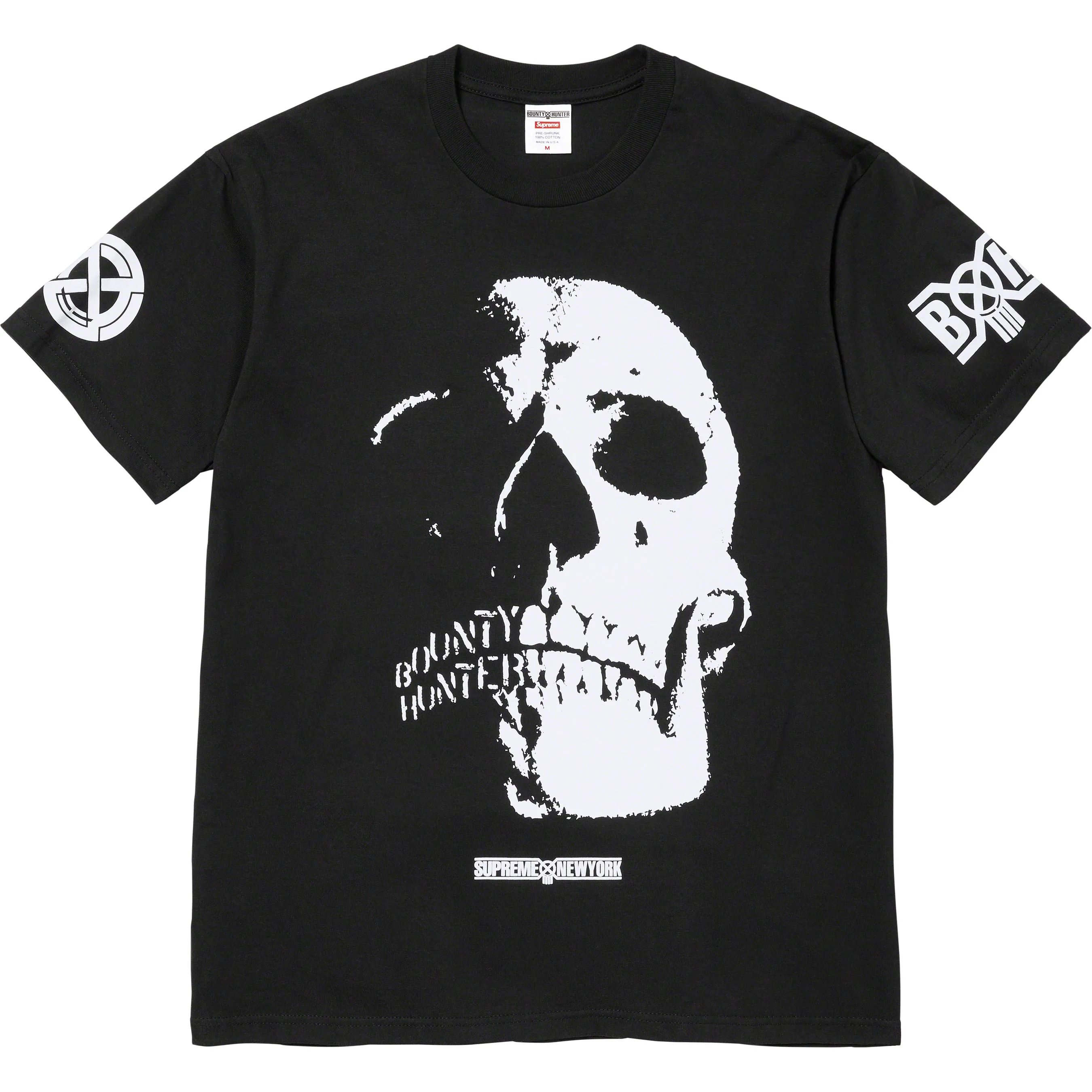 Supreme X Bounty Hunter Skulls Tee Black