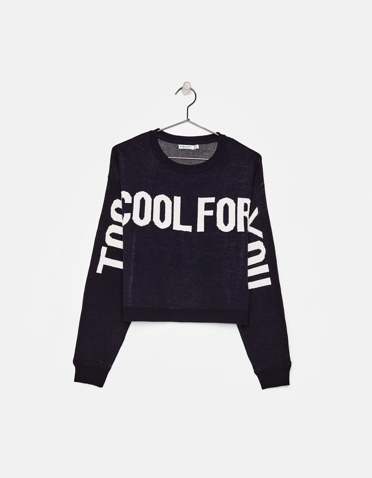 Sweater with slogan