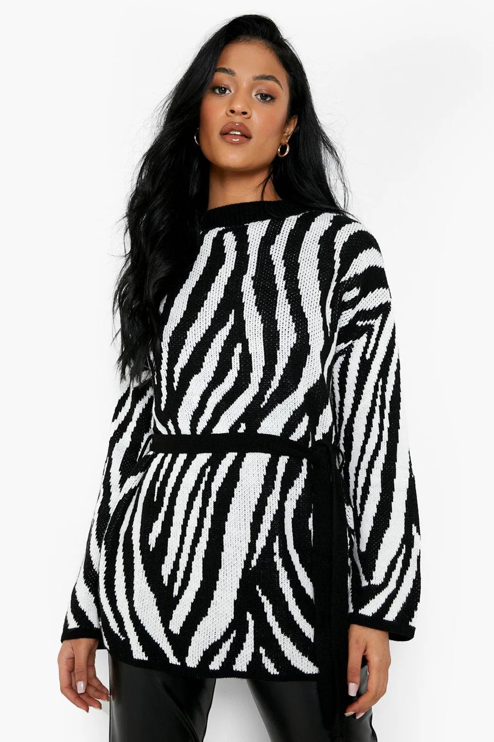 Tall Zebra Oversized Sweater