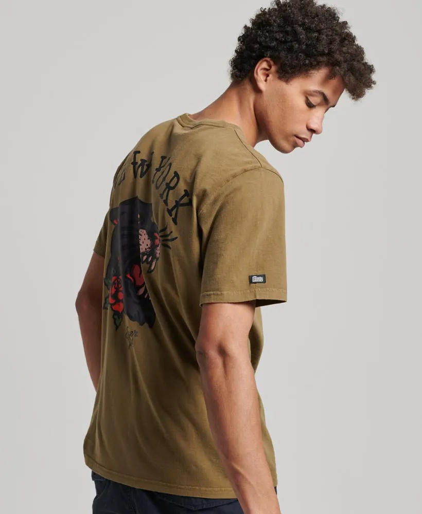 Tattoo Graphic T-Shirt | Khaki