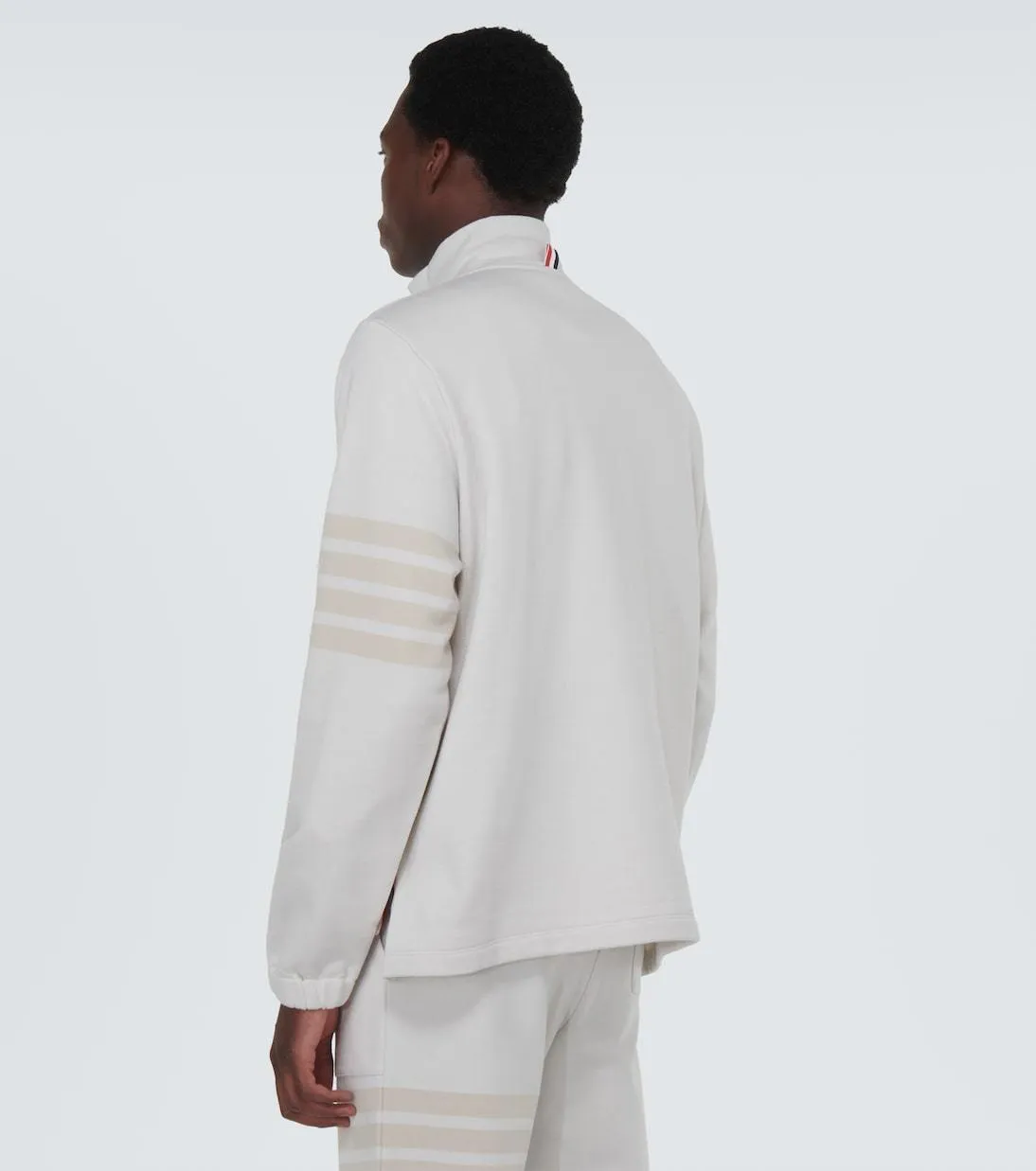 THOM BROWNE  |Long Sleeves Cotton Logo Designers Shirts