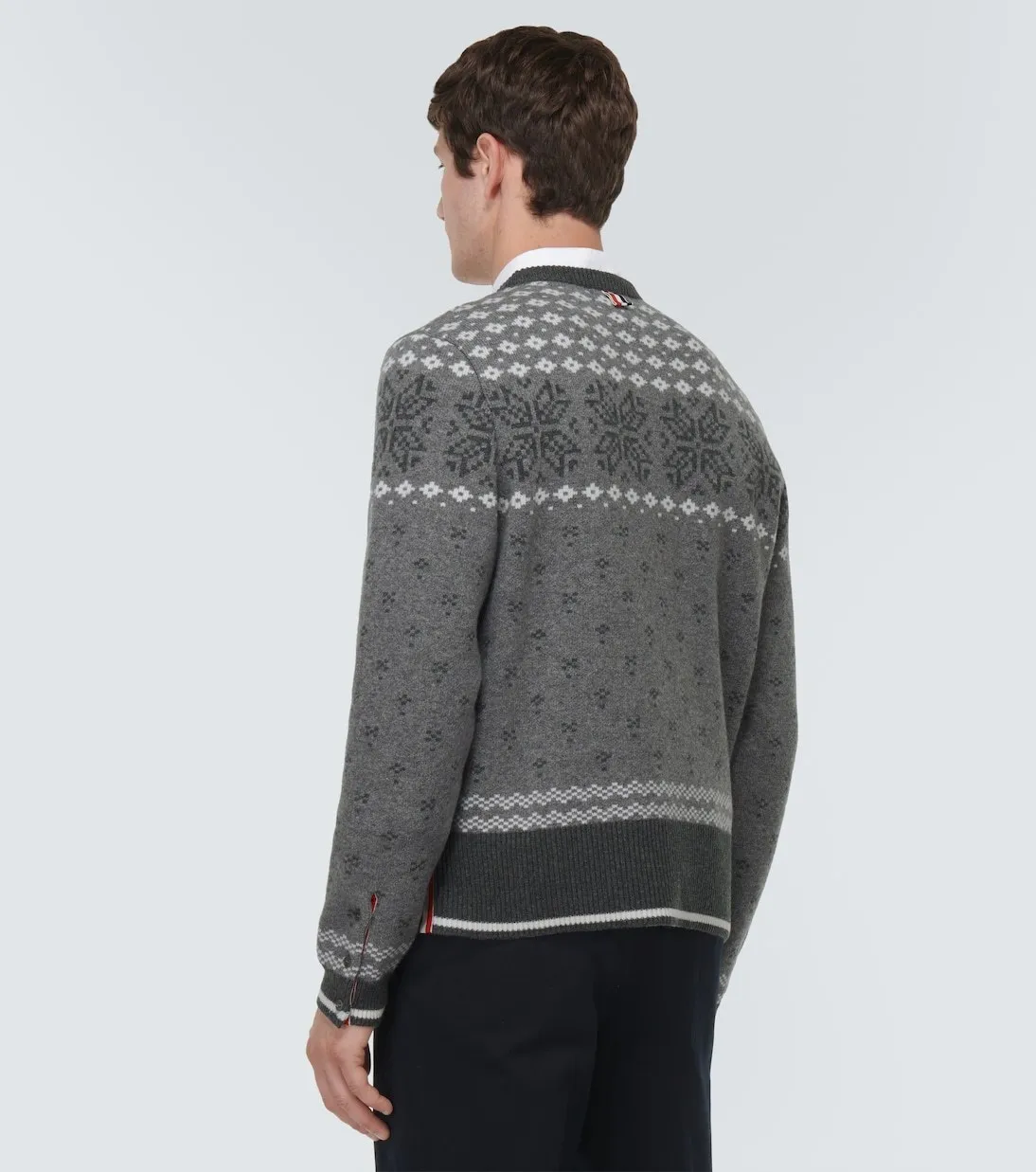 THOM BROWNE  |Wool Long Sleeves Logo Designers Sweaters