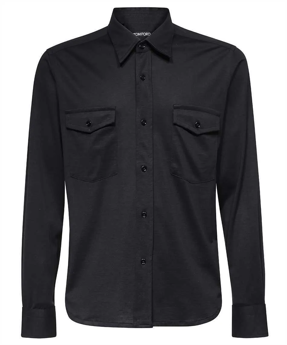 TOM FORD  |Unisex Silk Long Sleeves Cotton Designers Shirts