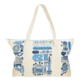 UNC Tar Heels Weekend Tote Bag by Julia Gash