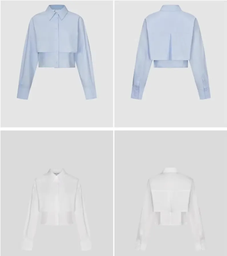 URBAN REVIVO  |Long Sleeves Plain Cotton Shirts & Blouses