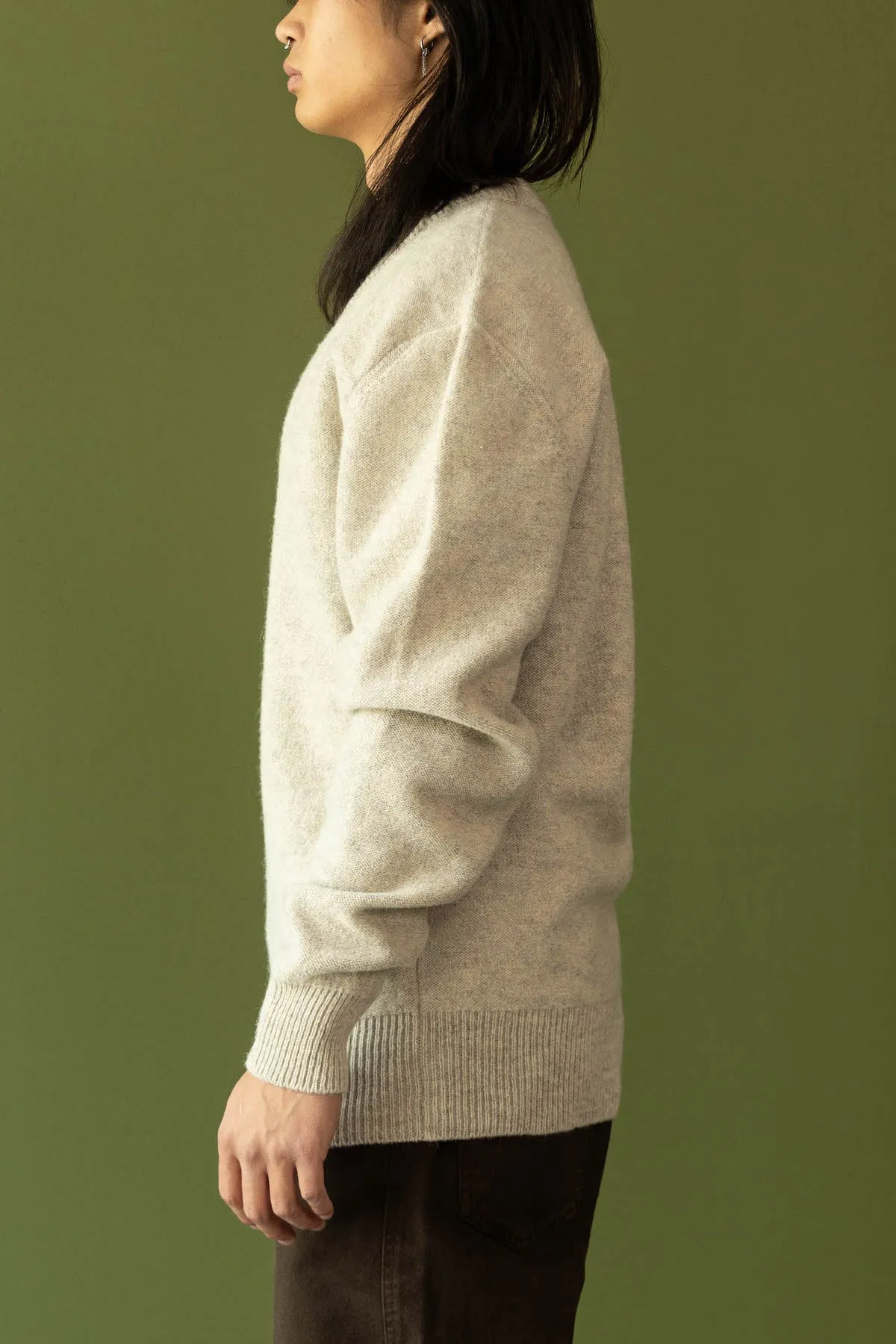 V-Neck Sweater - Chalk