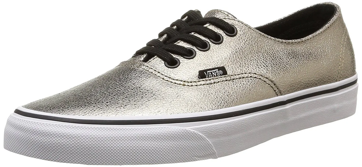 Vans Metallic Authentic Decon mens skateboarding-shoes VN-018CGJE_8.5 - bronze/true white