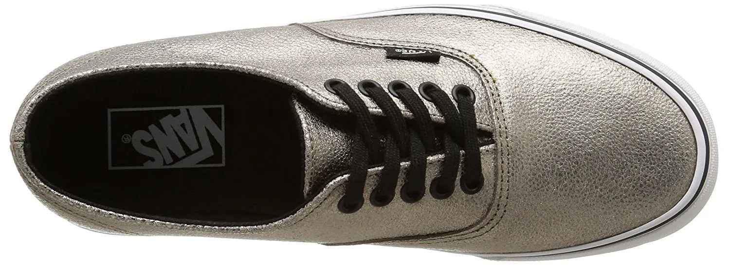 Vans Metallic Authentic Decon mens skateboarding-shoes VN-018CGJE_8.5 - bronze/true white