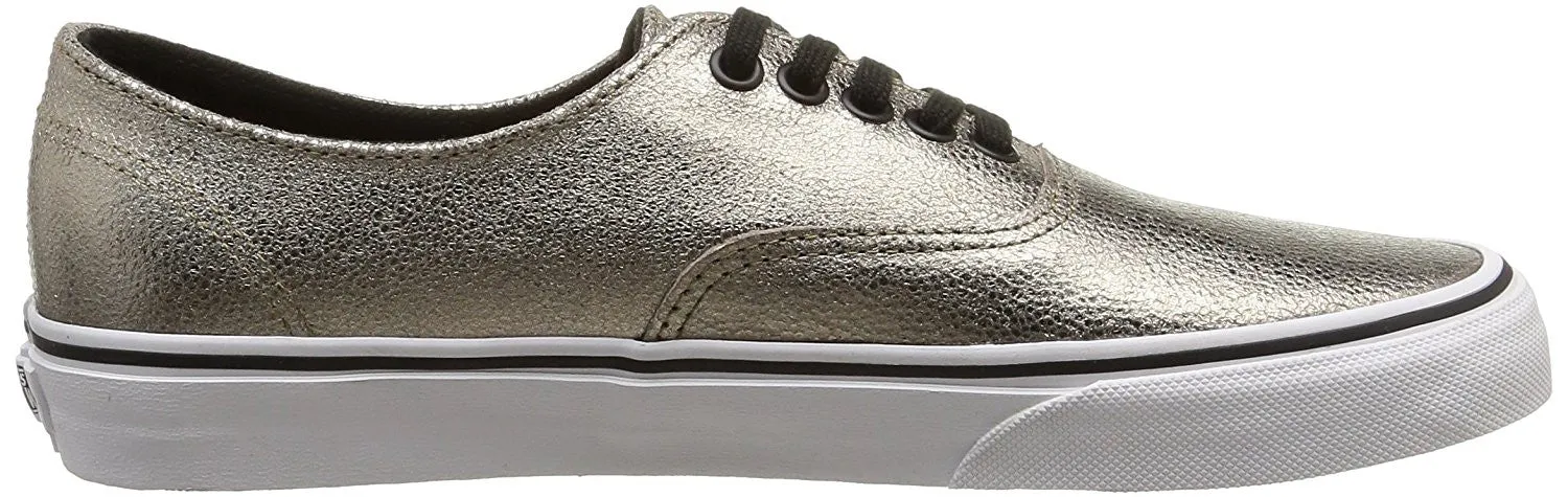 Vans Metallic Authentic Decon mens skateboarding-shoes VN-018CGJE_8.5 - bronze/true white