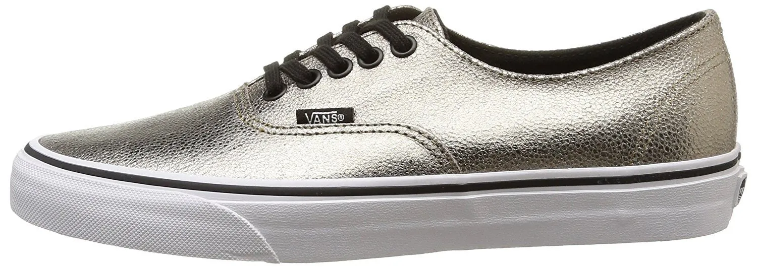 Vans Metallic Authentic Decon mens skateboarding-shoes VN-018CGJE_8.5 - bronze/true white