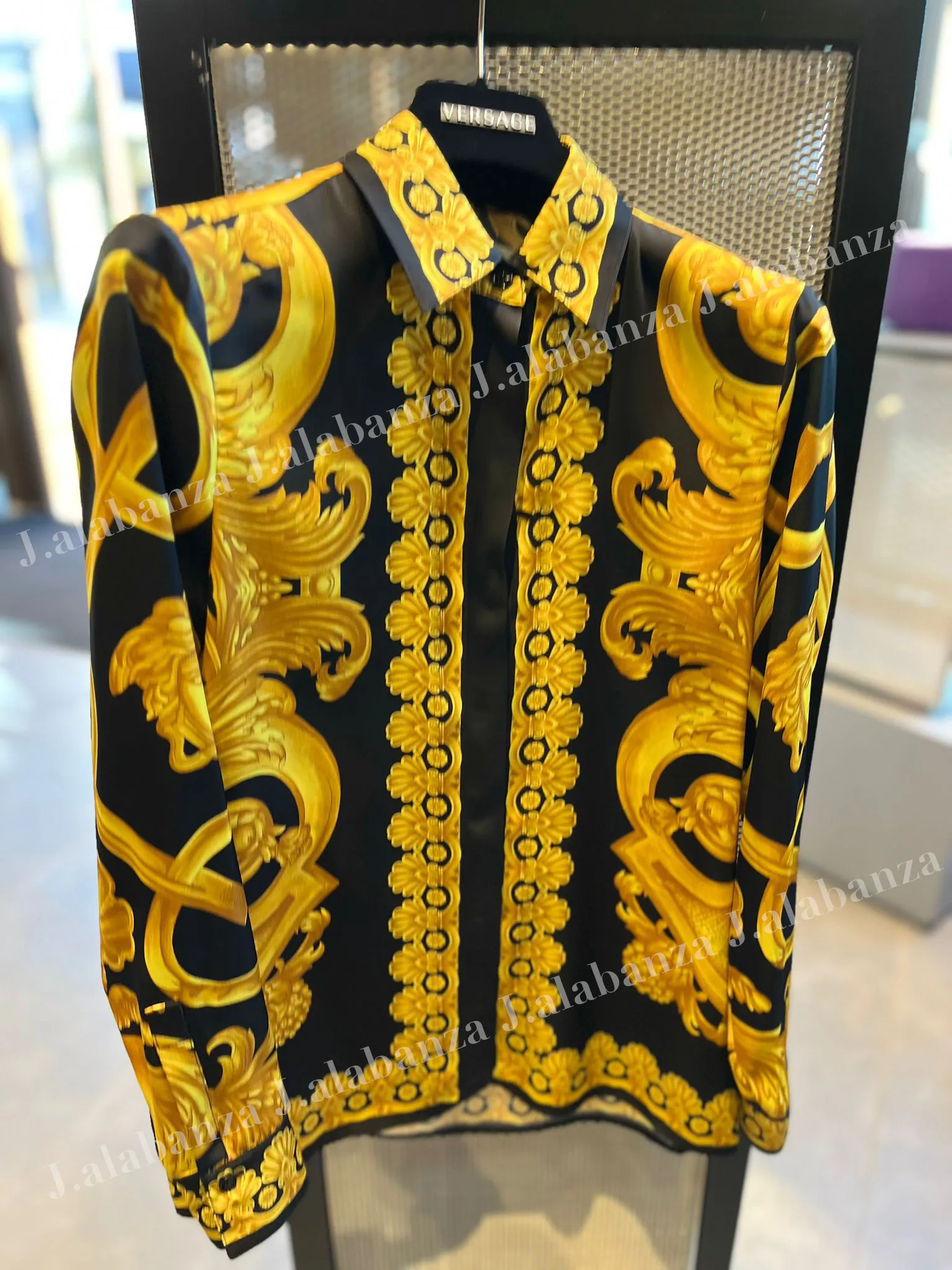 VERSACE  |Long Sleeves Elegant Style Shirts & Blouses