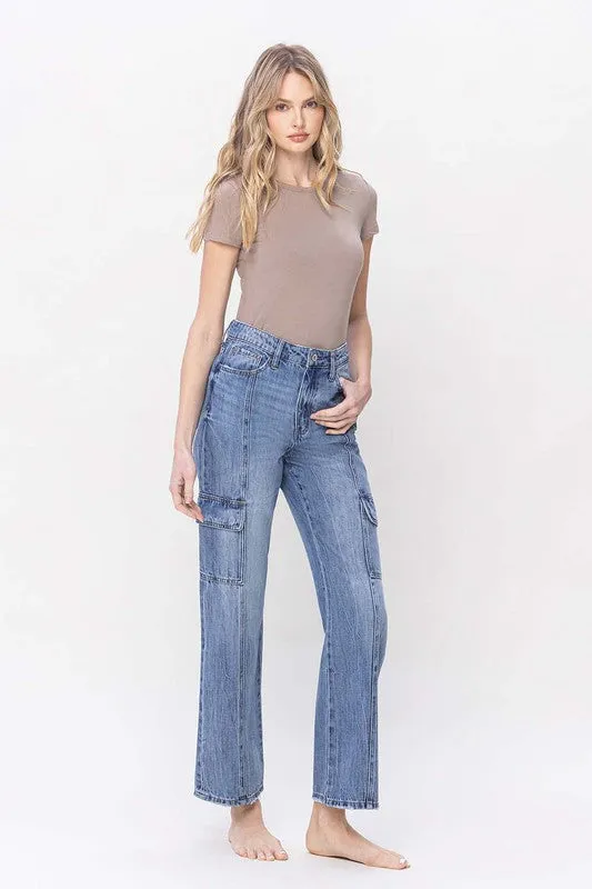 Vervet High Rise Dad Cargo Jeans