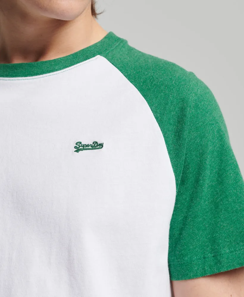 Vintage Baseball T Shirt | Optic/Field Green Marle