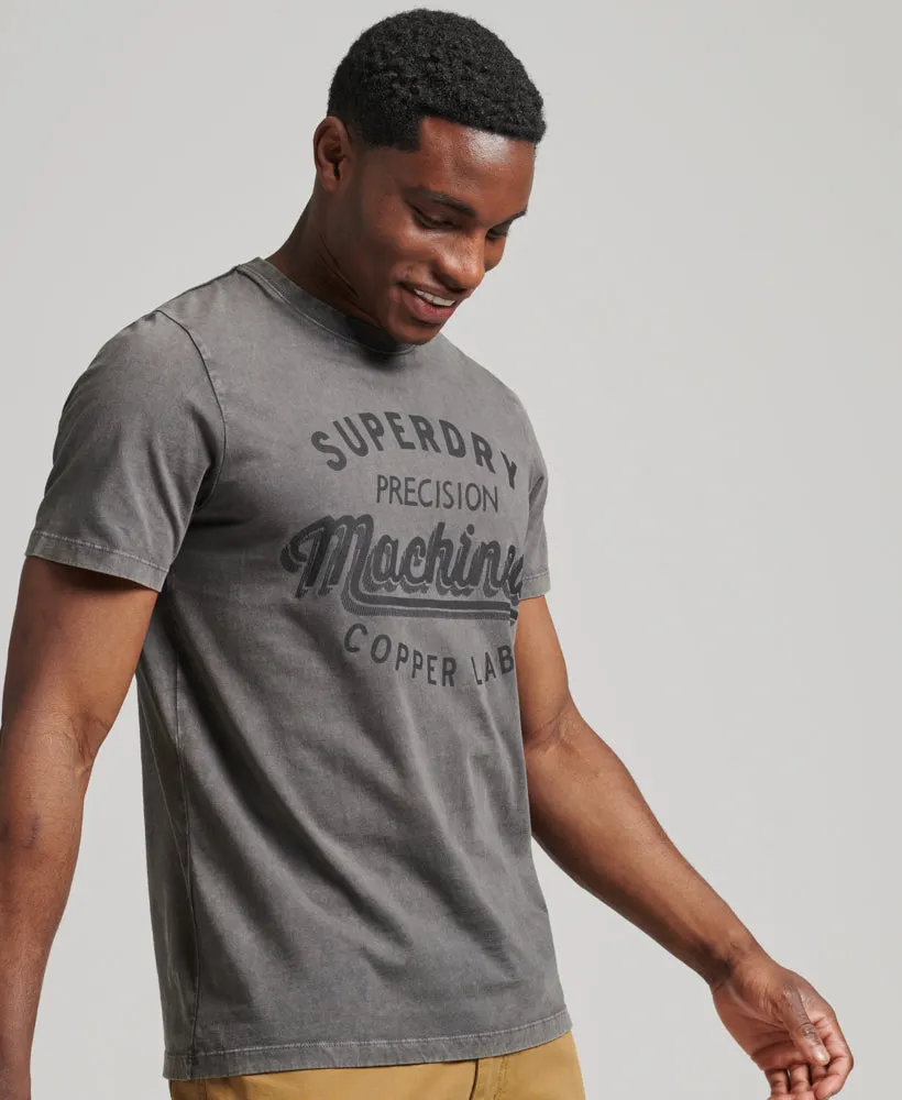 Vintage Copper Label T Shirt | Washed Black