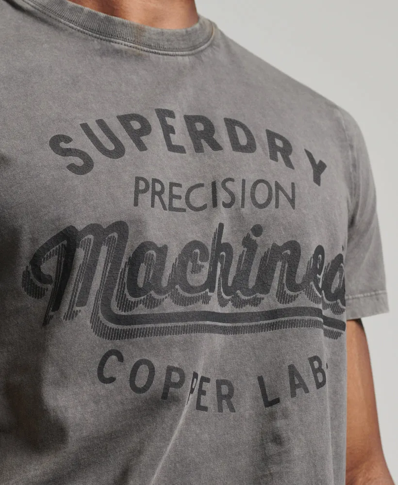 Vintage Copper Label T Shirt | Washed Black