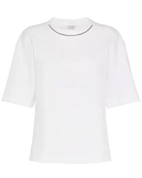 White Monili Crewneck T-Shirt