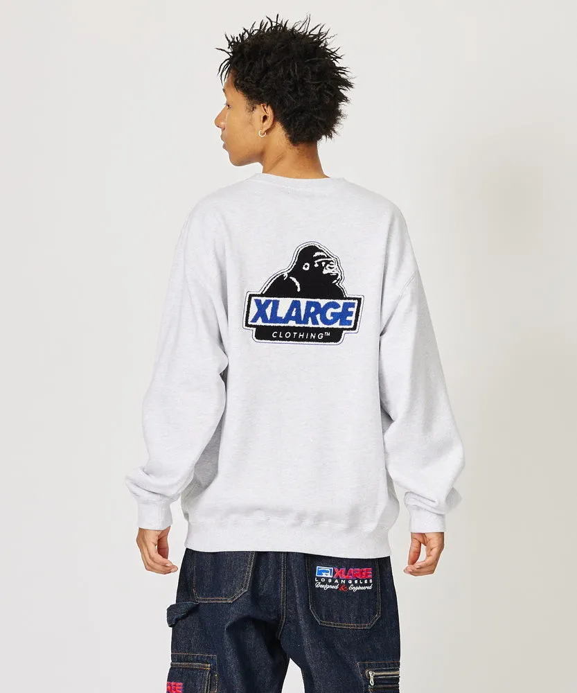 X-Large  |Crew Neck Pullovers Unisex Sweat Street Style Long Sleeves