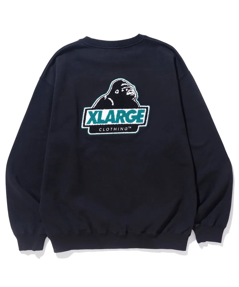 X-Large  |Crew Neck Pullovers Unisex Sweat Street Style Long Sleeves