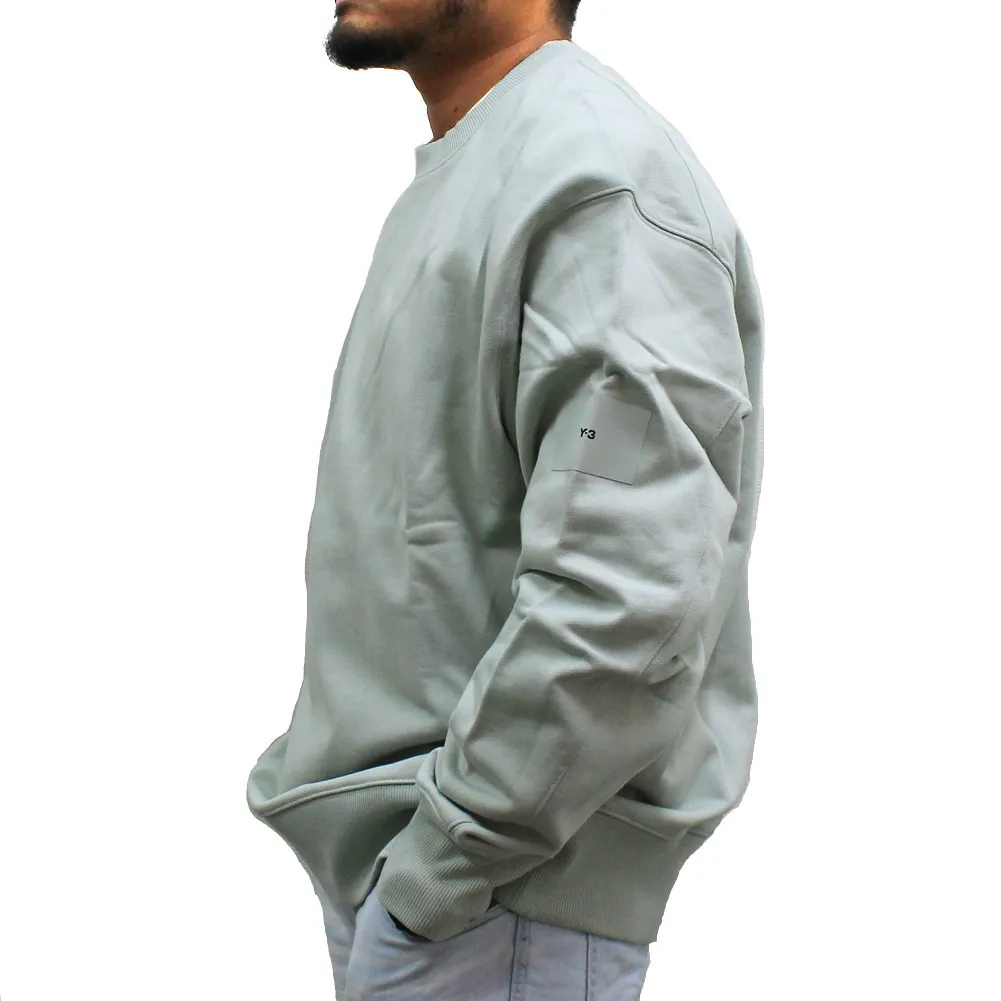 Y-3  |Crew Neck Pullovers Long Sleeves Plain Cotton Oversized