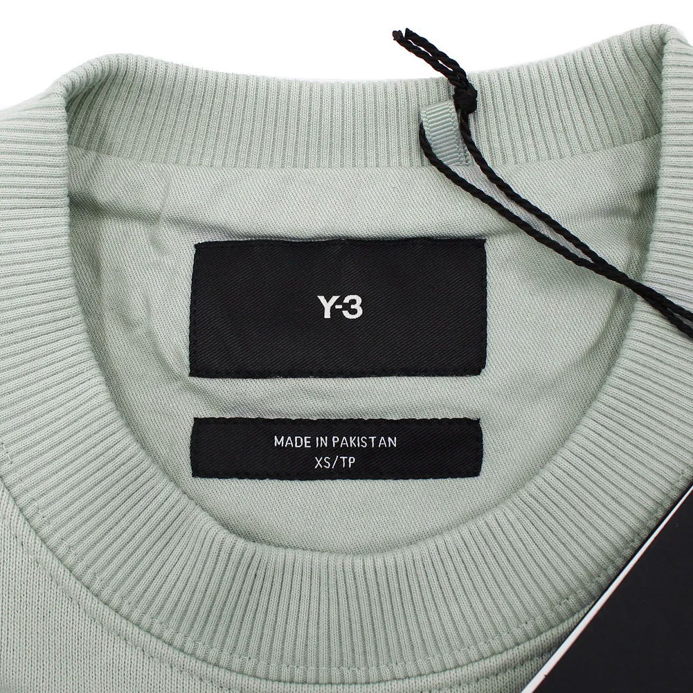 Y-3  |Crew Neck Pullovers Long Sleeves Plain Cotton Oversized