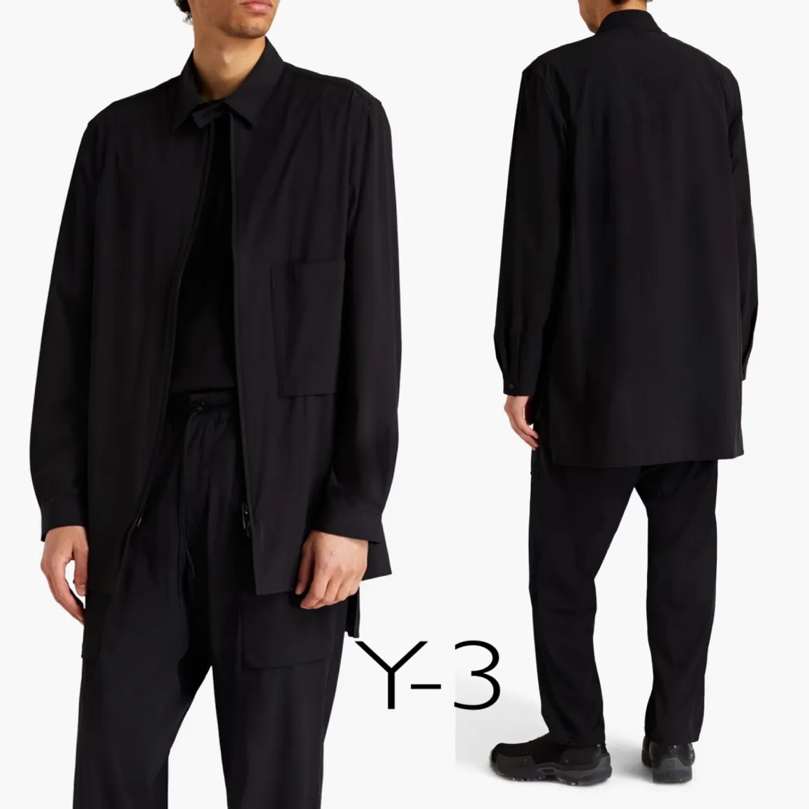 Y-3  |Nylon Long Sleeves Plain Designers Shirts