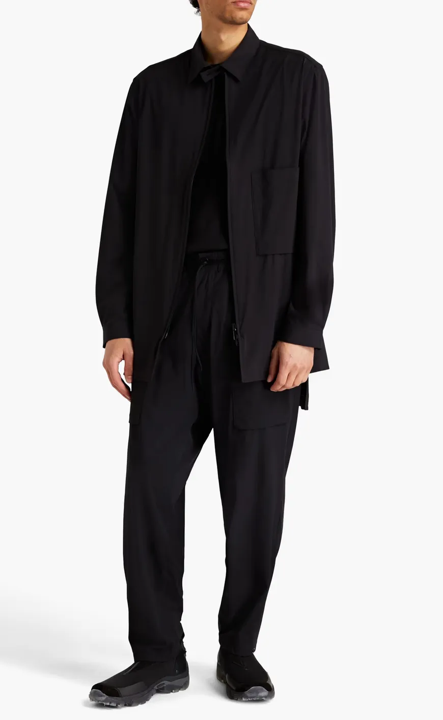 Y-3  |Nylon Long Sleeves Plain Designers Shirts