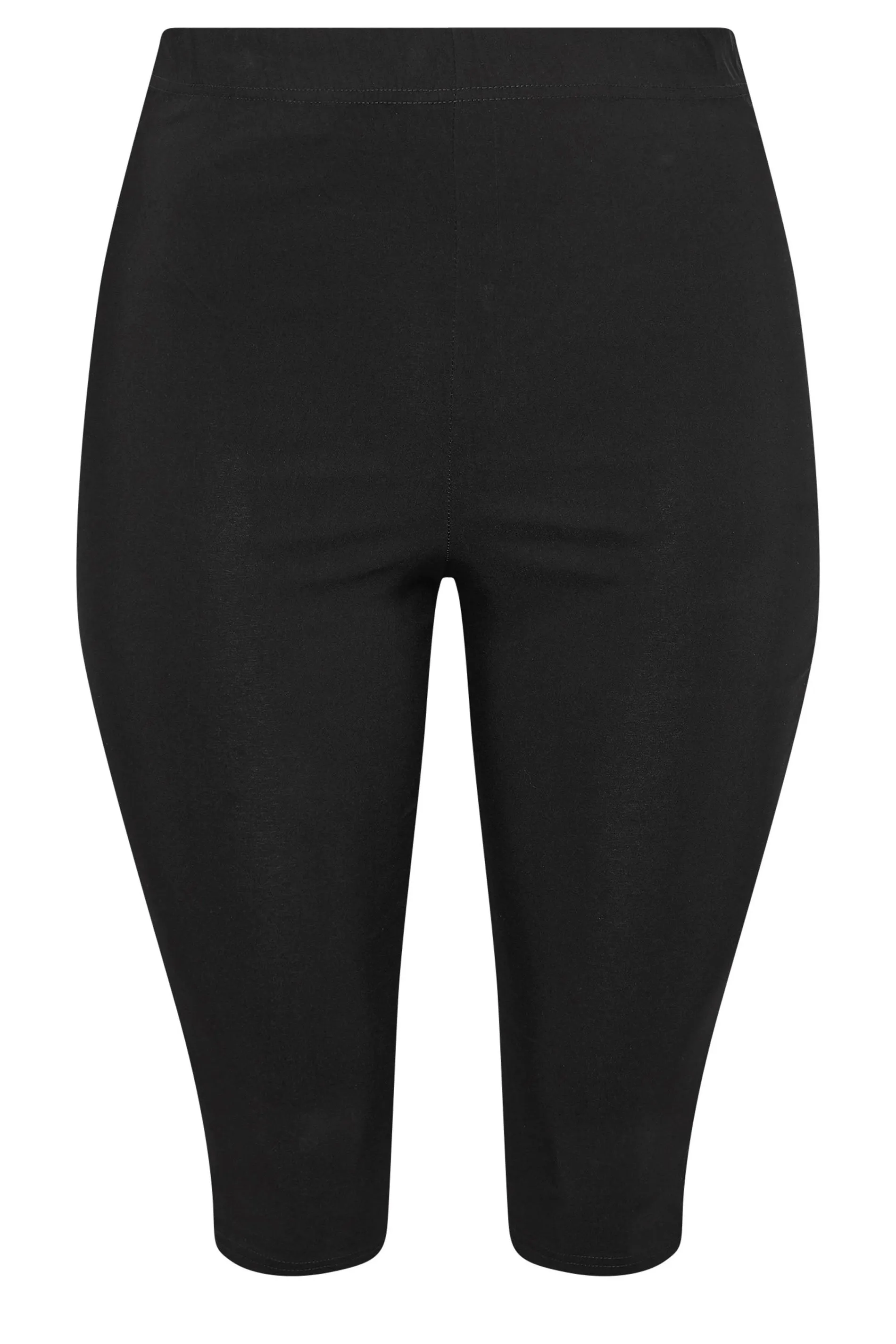 YOURS Curve Black Capri Cropped Trousers