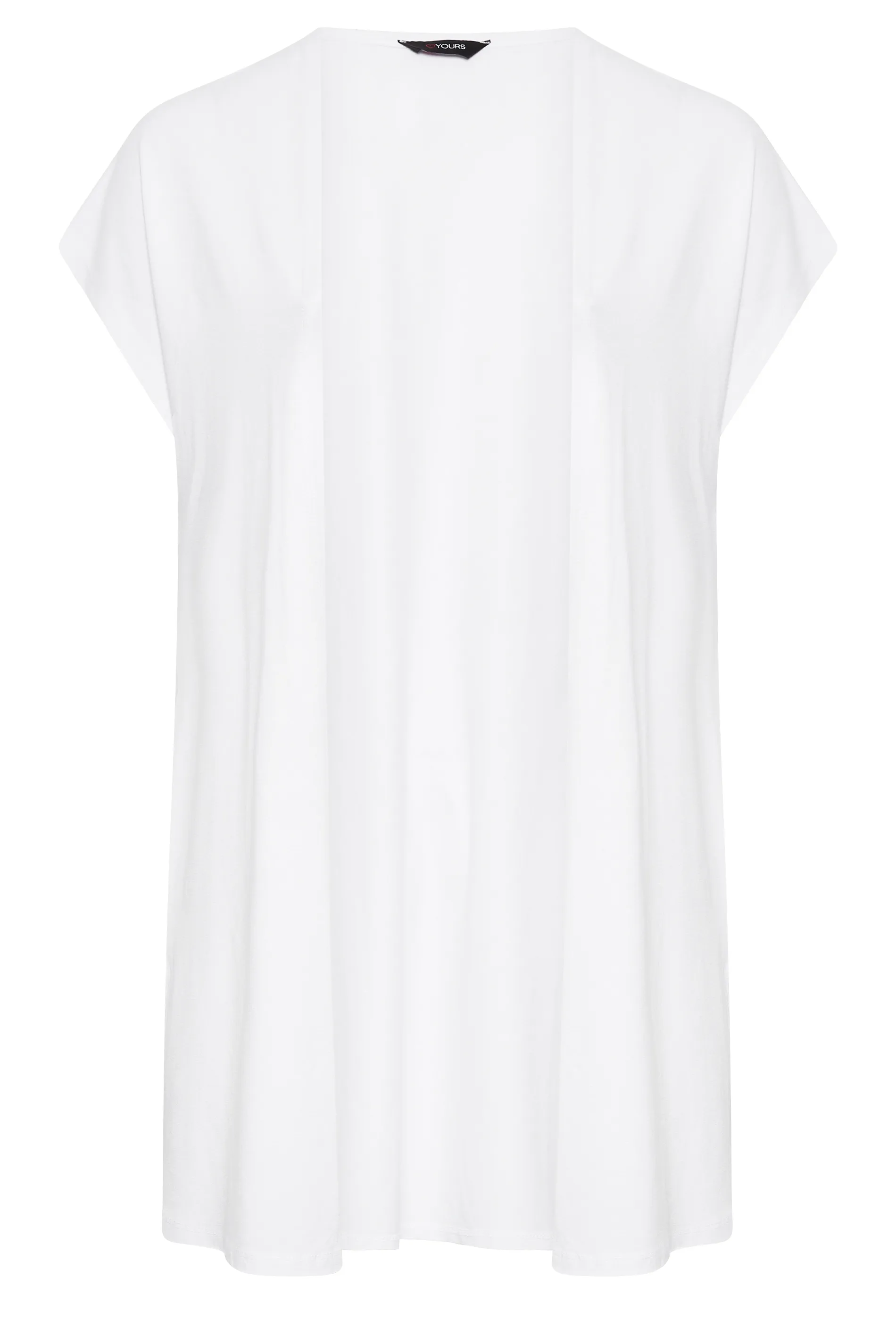 YOURS Curve White Short Sleeve Cardigan