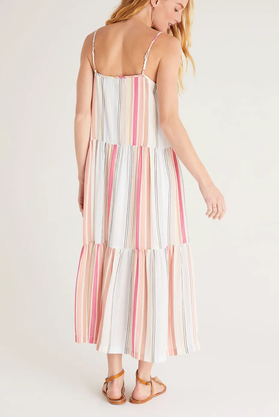 Z SUPPLY BLAIRE STRIPED MIDI DRESS