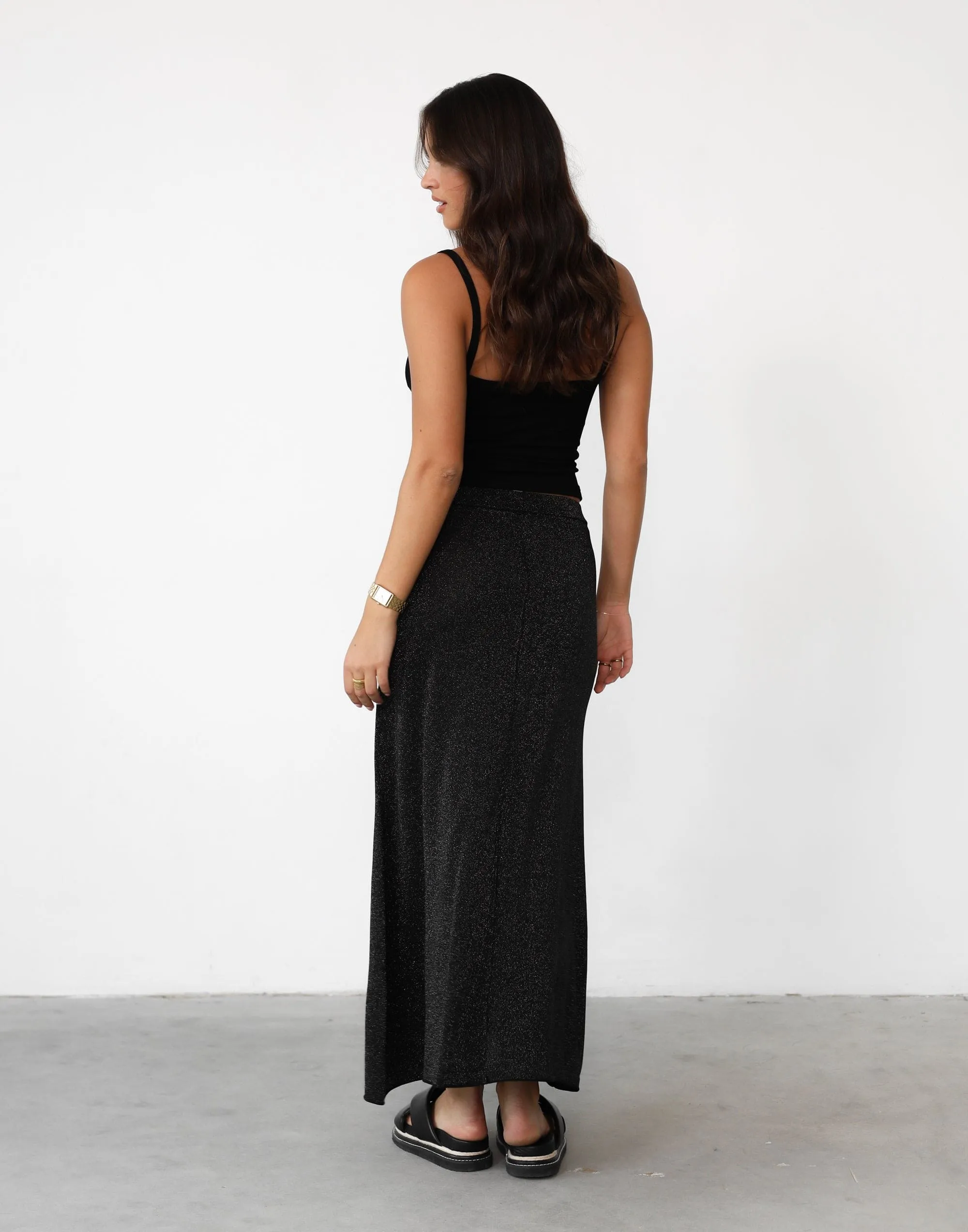 Zerah Maxi Skirt (Black)